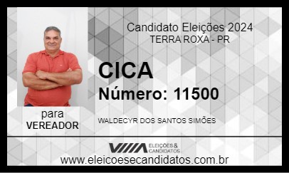 Candidato CICA 2024 - TERRA ROXA - Eleições