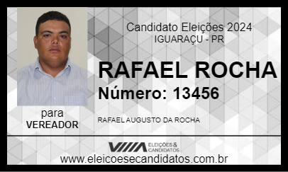 Candidato RAFAEL ROCHA 2024 - IGUARAÇU - Eleições