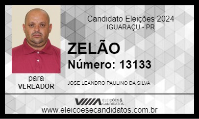 Candidato ZELÃO 2024 - IGUARAÇU - Eleições