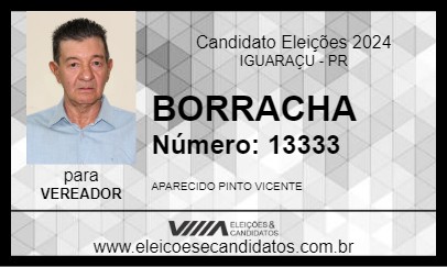 Candidato BORRACHA 2024 - IGUARAÇU - Eleições