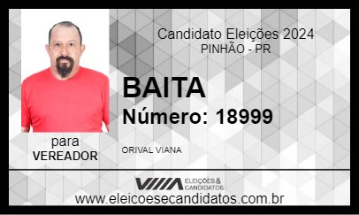 Candidato BAITA 2024 - PINHÃO - Eleições