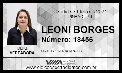 Candidato LEONI BORGES 2024 - PINHÃO - Eleições