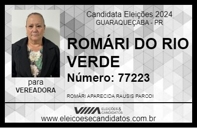 Candidato ROMÁRI DO RIO VERDE 2024 - GUARAQUEÇABA - Eleições