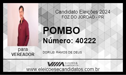 Candidato POMBO 2024 - FOZ DO JORDÃO - Eleições