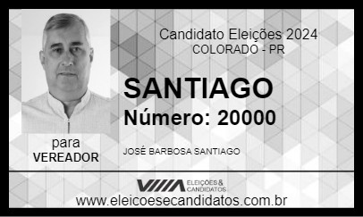 Candidato SANTIAGO 2024 - COLORADO - Eleições