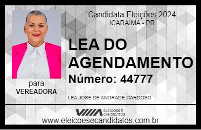 Candidato LEA DO AGENDAMENTO 2024 - ICARAÍMA - Eleições