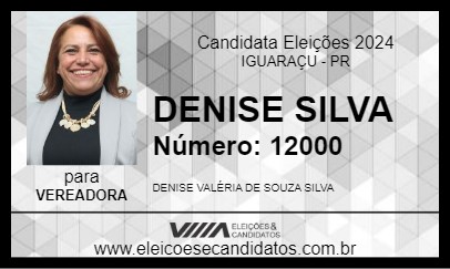 Candidato DENISE SILVA  2024 - IGUARAÇU - Eleições