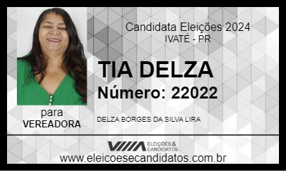 Candidato TIA DELZA 2024 - IVATÉ - Eleições