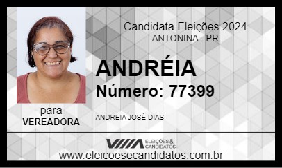 Candidato ANDRÉIA 2024 - ANTONINA - Eleições