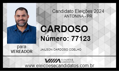 Candidato CARDOSO 2024 - ANTONINA - Eleições