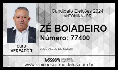 Candidato ZÉ BOIADEIRO 2024 - ANTONINA - Eleições