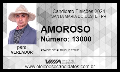 Candidato AMOROSO 2024 - SANTA MARIA DO OESTE - Eleições