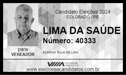 Candidato LIMA DA SAÚDE 2024 - COLORADO - Eleições