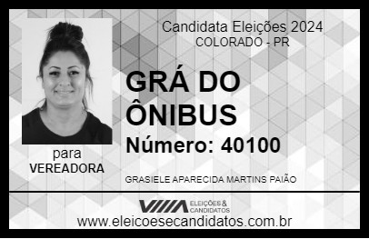 Candidato GRÁ DO ÔNIBUS 2024 - COLORADO - Eleições