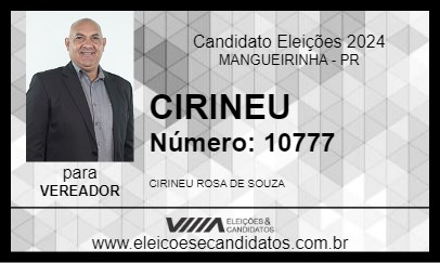 Candidato CIRINEU 2024 - MANGUEIRINHA - Eleições