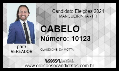 Candidato CABELO 2024 - MANGUEIRINHA - Eleições