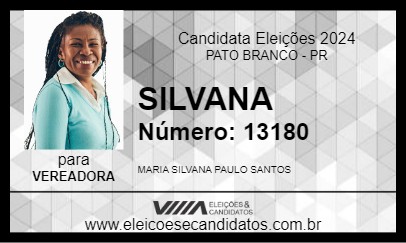 Candidato SILVANA 2024 - PATO BRANCO - Eleições