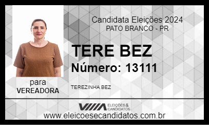 Candidato TERE BEZ 2024 - PATO BRANCO - Eleições