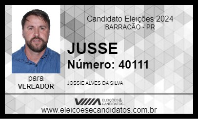 Candidato JUSSE 2024 - BARRACÃO - Eleições