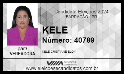 Candidato KELE 2024 - BARRACÃO - Eleições