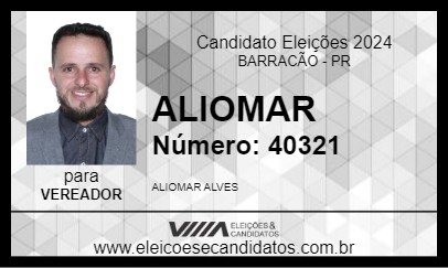 Candidato ALIOMAR 2024 - BARRACÃO - Eleições