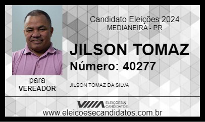 Candidato JILSON TOMAZ 2024 - MEDIANEIRA - Eleições