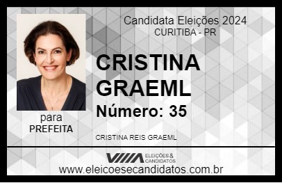 Candidato CRISTINA GRAEML 2024 - CURITIBA - Eleições