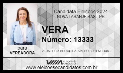 Candidato VERA 2024 - NOVA LARANJEIRAS - Eleições