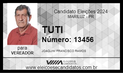 Candidato TUTI 2024 - MARILUZ - Eleições