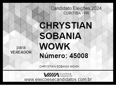 Candidato SOBANIA 2024 - CURITIBA - Eleições