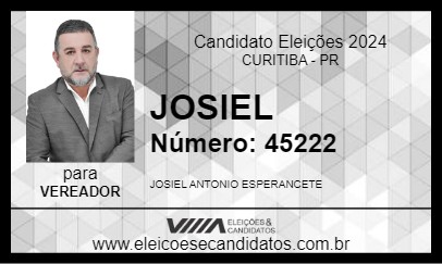 Candidato JOSIEL 2024 - CURITIBA - Eleições