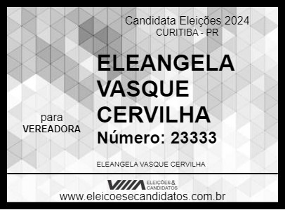 Candidato ELEANGELA 2024 - CURITIBA - Eleições