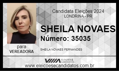 Candidato SHEILA NOVAES 2024 - LONDRINA - Eleições