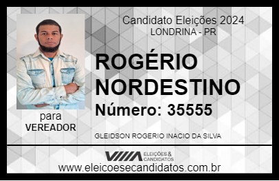 Candidato ROGÉRIO NORDESTINO 2024 - LONDRINA - Eleições