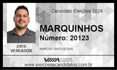 Candidato MARQUINHOS 2024 - GUARAQUEÇABA - Eleições