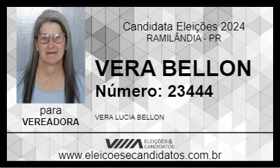 Candidato VERA BELLON 2024 - RAMILÂNDIA - Eleições