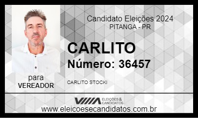 Candidato CARLITO 2024 - PITANGA - Eleições