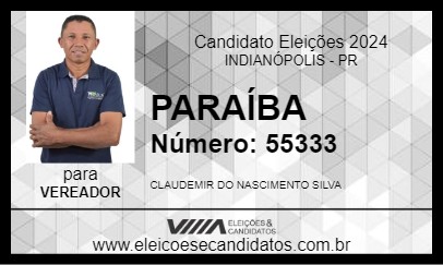 Candidato PARAÍBA 2024 - INDIANÓPOLIS - Eleições