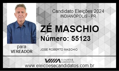 Candidato ZÉ MASCHIO 2024 - INDIANÓPOLIS - Eleições