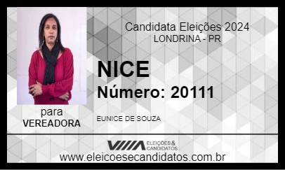 Candidato NICE 2024 - LONDRINA - Eleições