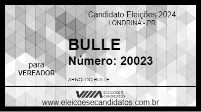 Candidato BULLE 2024 - LONDRINA - Eleições