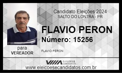 Candidato FLAVIO PERON 2024 - SALTO DO LONTRA - Eleições