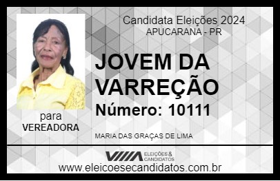 Candidato JOVEM DA VARREÇÃO 2024 - APUCARANA - Eleições