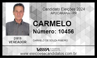 Candidato CARMELO  2024 - APUCARANA - Eleições