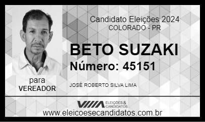 Candidato BETO SUZAK 2024 - COLORADO - Eleições