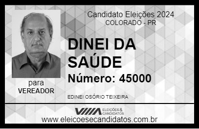 Candidato DINEI DA SAÚDE 2024 - COLORADO - Eleições