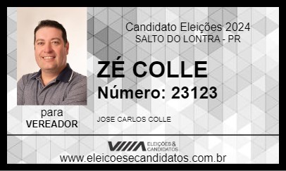 Candidato ZÉ COLLE 2024 - SALTO DO LONTRA - Eleições