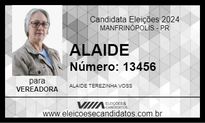 Candidato ALAIDE 2024 - MANFRINÓPOLIS - Eleições