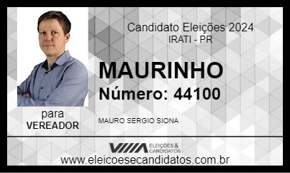 Candidato MAURINHO 2024 - IRATI - Eleições