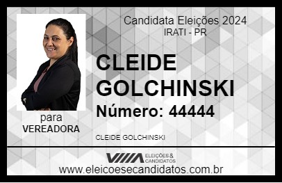 Candidato CLEIDE GOLCHINSKI 2024 - IRATI - Eleições